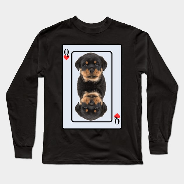 Rottweiler Puppy Long Sleeve T-Shirt by HighwayForSouls